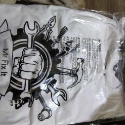 White Mr fix it tshirt