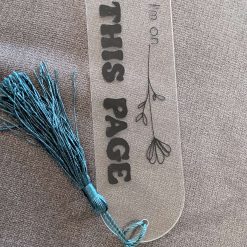 'im on this page' large bookmark