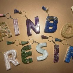 Chunky Initial Keychains