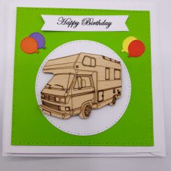 Handmade T25 Westfalia Joker Birthday Card