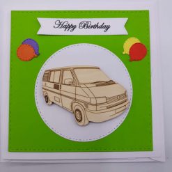 Handmade T4 Camper Birthday Card 2 Handmade T4 Camper Birthday Card 2