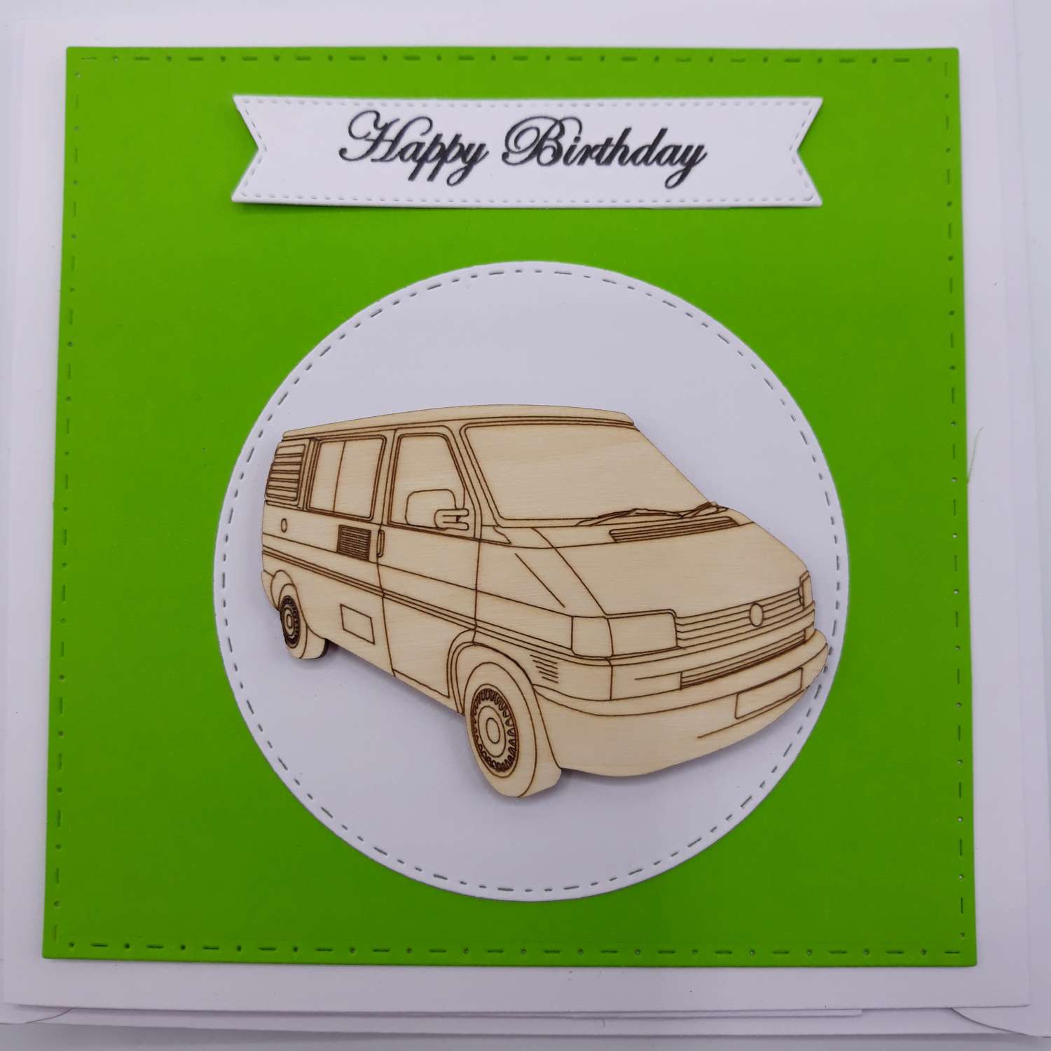 Handmade T4 Camper Birthday Card Handmade T4 Camper Birthday Card