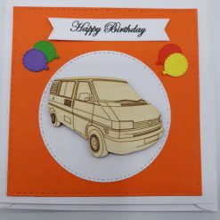 Handmade T4 Camper Birthday Card 8 Handmade T4 Camper Birthday Card 8