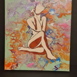 Flower lady acrylic art 1 Flower lady acrylic art 1