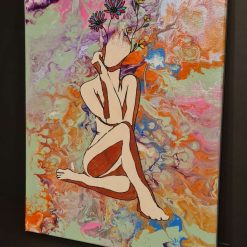 Flower lady acrylic art 2 Flower lady acrylic art 2