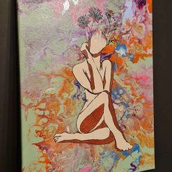 Flower lady acrylic art 3 Flower lady acrylic art 3