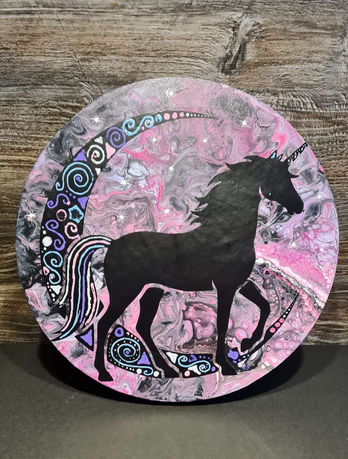 Unicorn acrylic art canvas Unicorn acrylic art canvas