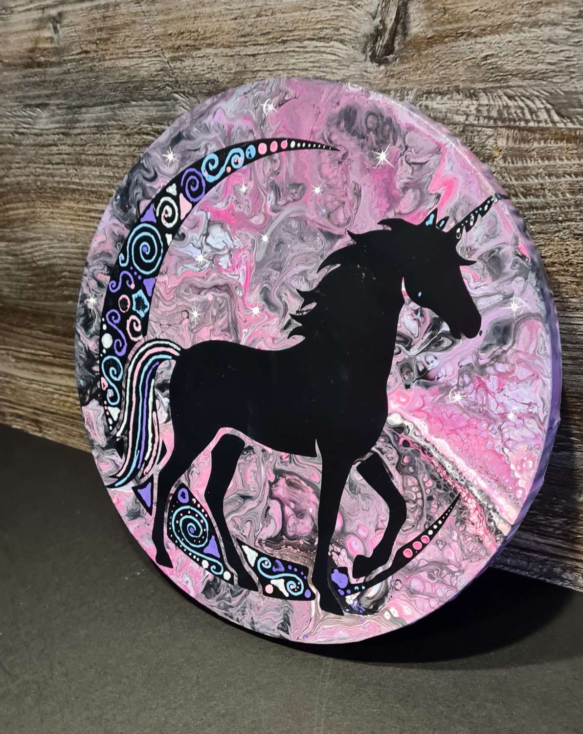 Unicorn acrylic art canvas Unicorn acrylic art canvas