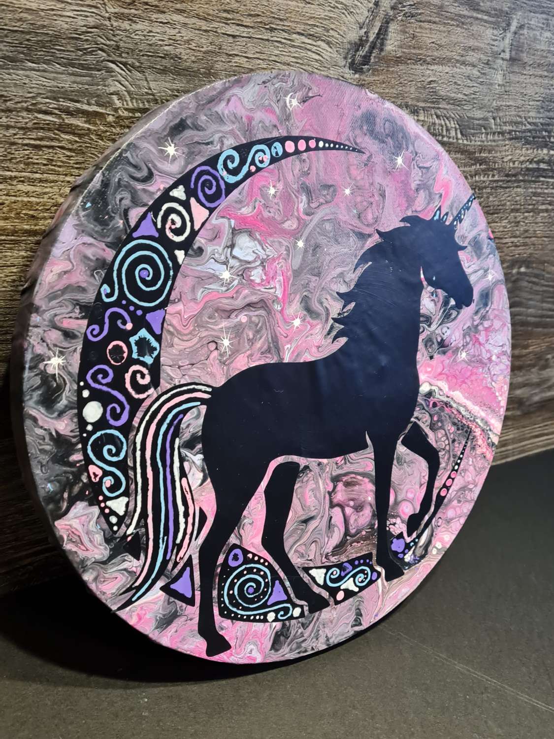 Unicorn acrylic art canvas Unicorn acrylic art canvas
