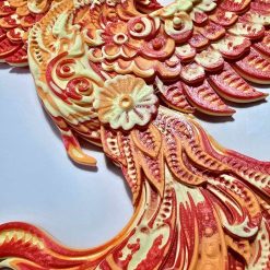 Phoenix Wall Hanger, 3D Printed, Wall Decor, 3