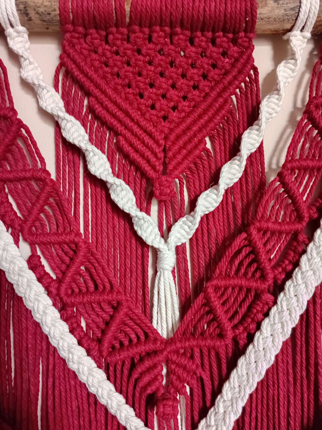 Red velvet wall hanging Red velvet wall hanging