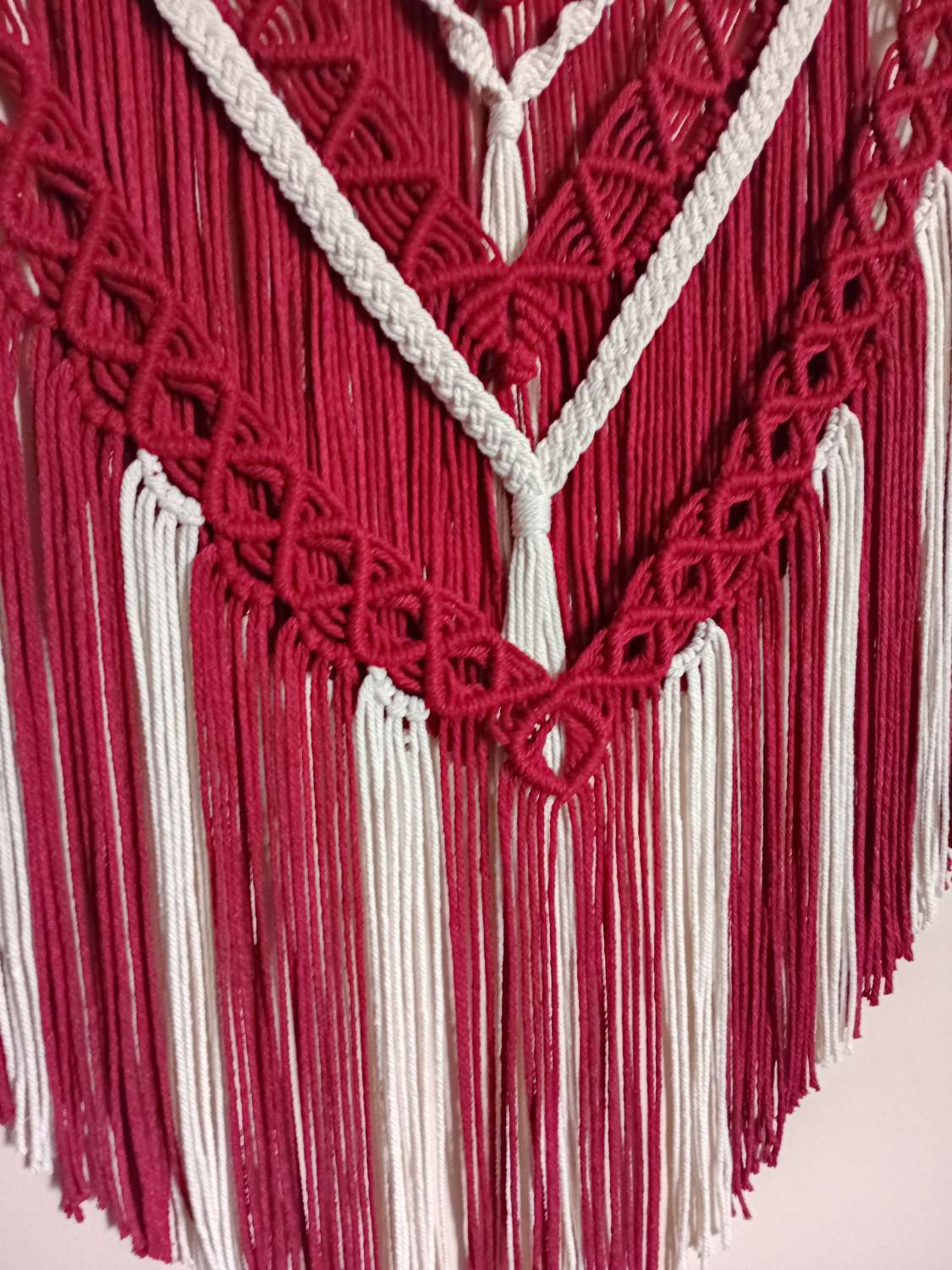 Red velvet wall hanging Red velvet wall hanging