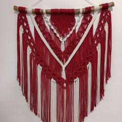 Red velvet wall hanging