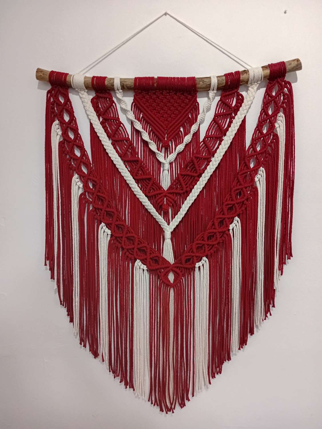 Red velvet wall hanging Red velvet wall hanging