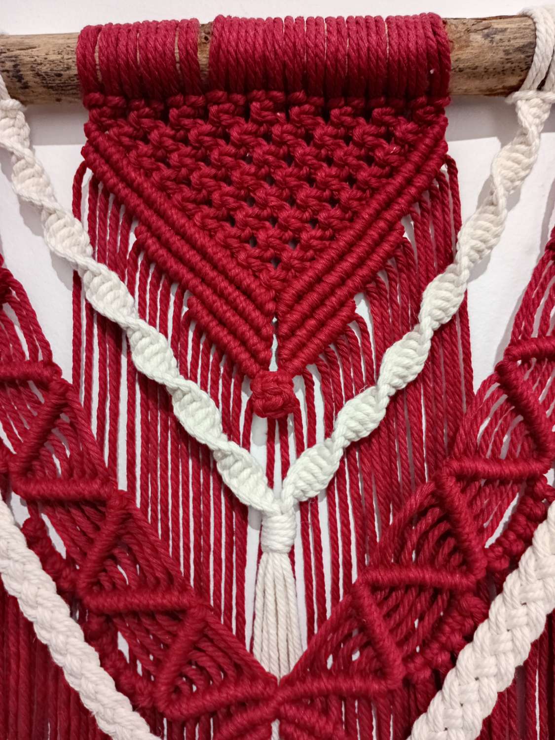 Red velvet wall hanging Red velvet wall hanging