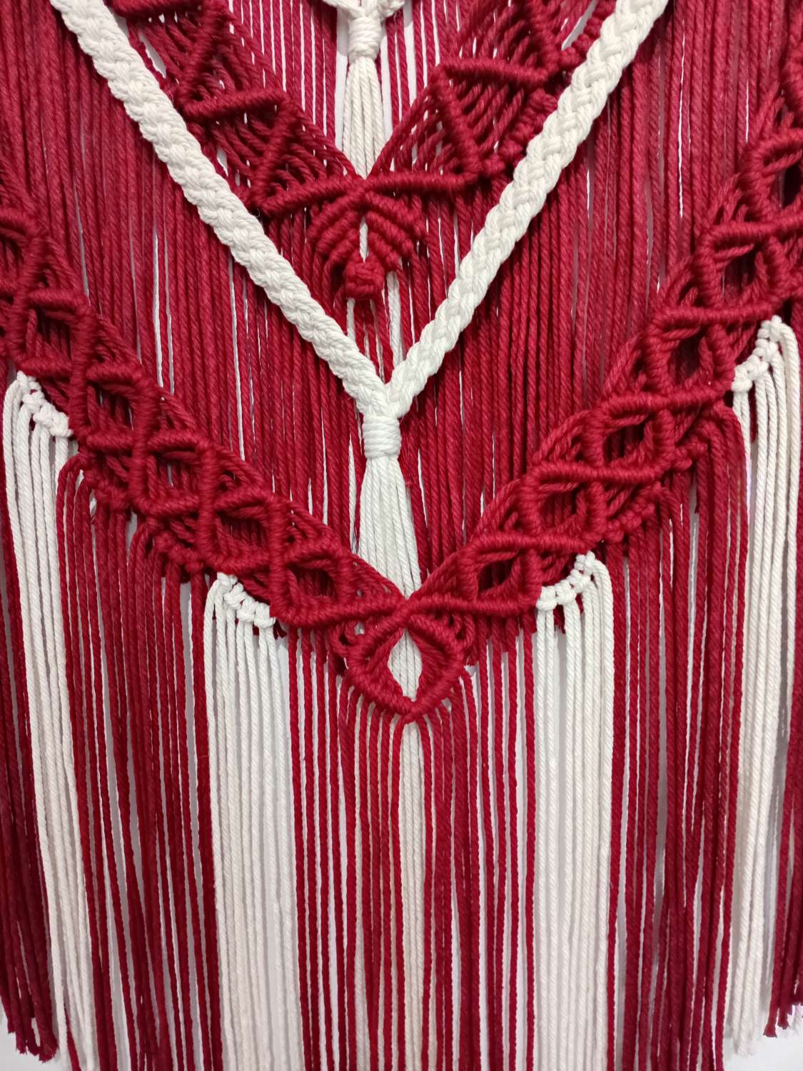 Red velvet wall hanging Red velvet wall hanging