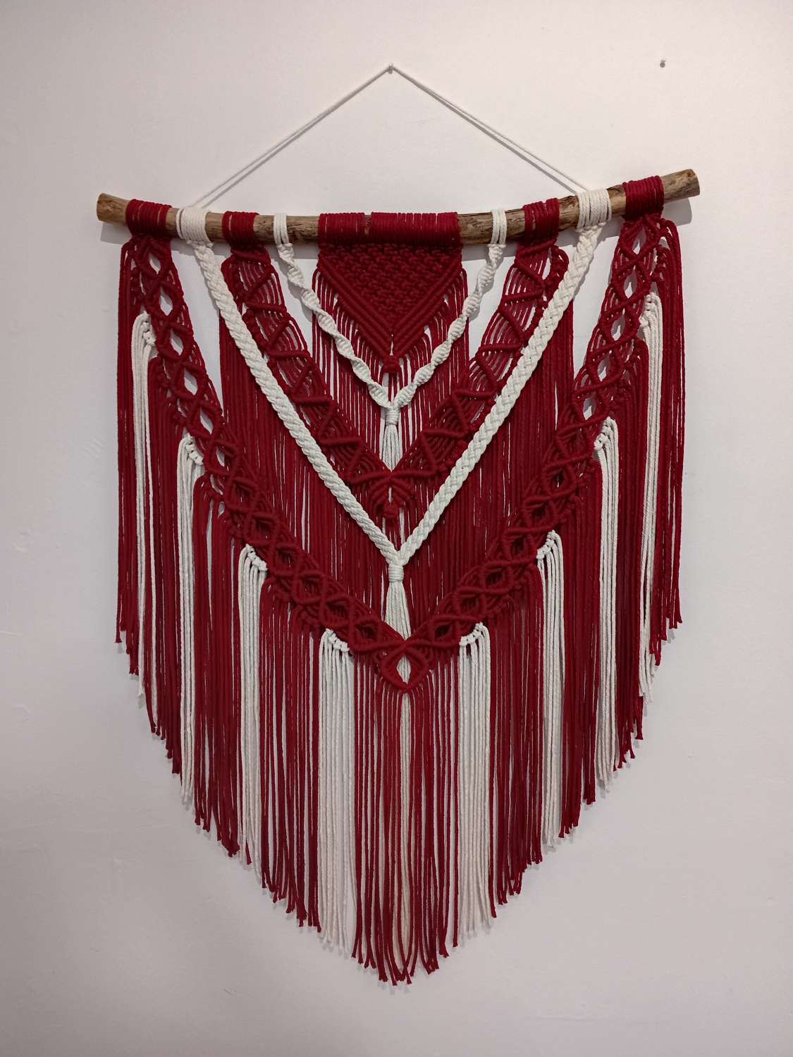 Red velvet wall hanging Red velvet wall hanging