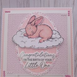 Congratulations on the birth of your Little One - Pink Bunny