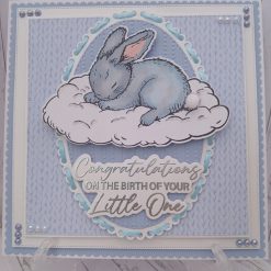 Congratulations on the birth of your Little One - Blue Bunny