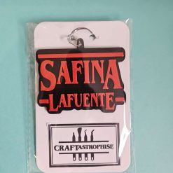 Personalised Stranger Things Style 3D Printed Keyring 3 Personalised Stranger Things Style 3D Printed Keyring 3