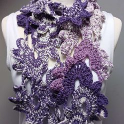 Crochet Flower Scarf
