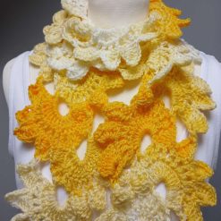 Crochet Flower Scarf