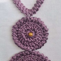 Handmade crochet necklace 💜