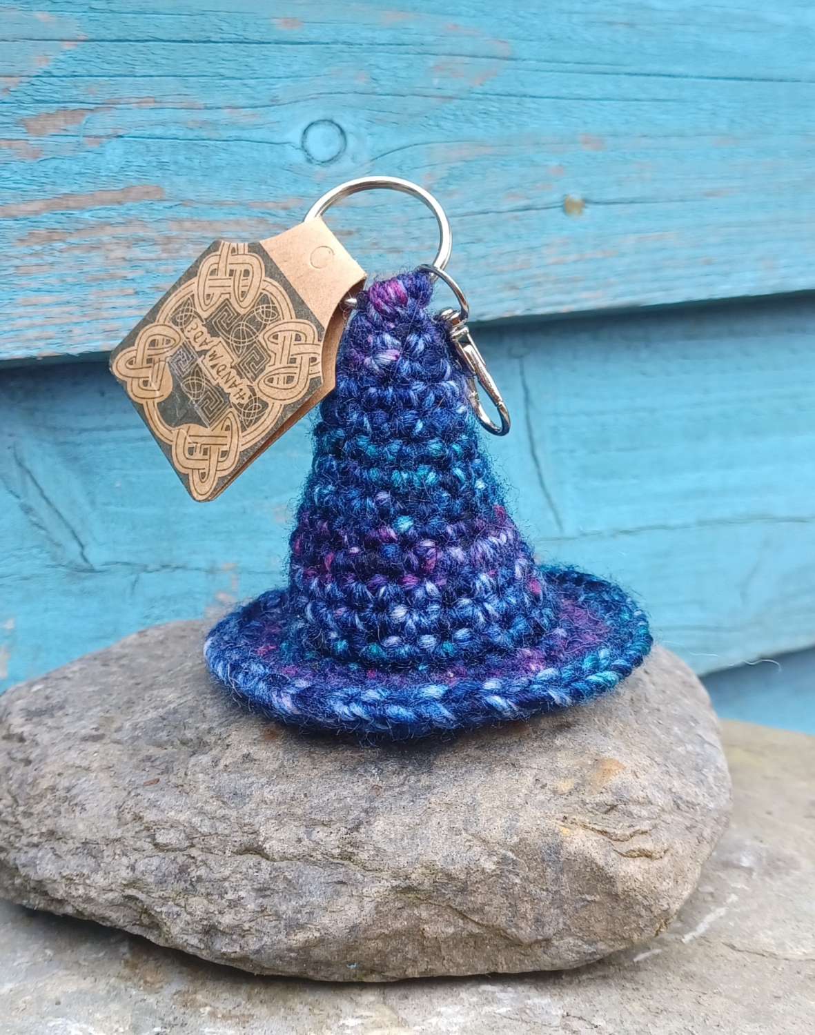 Crochet Witch Hat Keyring Ooak Handmade Cornish Crafts Gifts Crochet Witch Hat Keyring Ooak Handmade Cornish Crafts Gifts