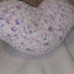 Hand crocheted cushion - 9 inch heart cushion - home decor (Copy)