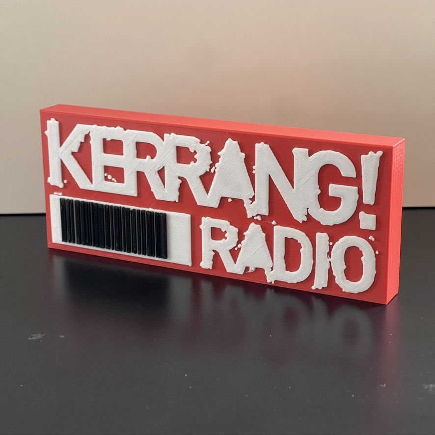 Kerrang! Rock Radio badge Logo Emblem - Wall / Shelf / Desk Display Decorative plaque Kerrang! Rock Radio badge Logo Emblem - Wall / Shelf / Desk Display Decorative plaque
