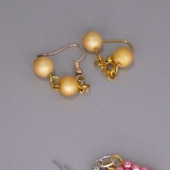 rainbow stripe Beaded Earrings length 2.2cm width 8mm