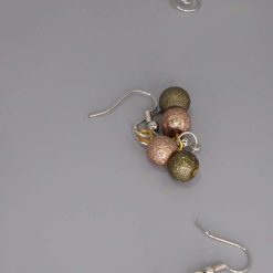 rainbow stripe Beaded Earrings length 2.2cm width 8mm