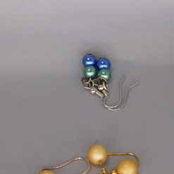 rainbow stripe Beaded Earrings length 2.2cm width 8mm