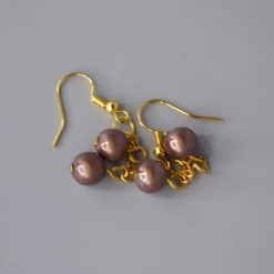 rainbow stripe Beaded Earrings length 2.2cm width 8mm