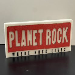 Planet Rock Radio Logo Emblem - Wall / Shelf / Desk Display Decorative plaque 1 Planet Rock Radio Logo Emblem - Wall / Shelf / Desk Display Decorative plaque 1
