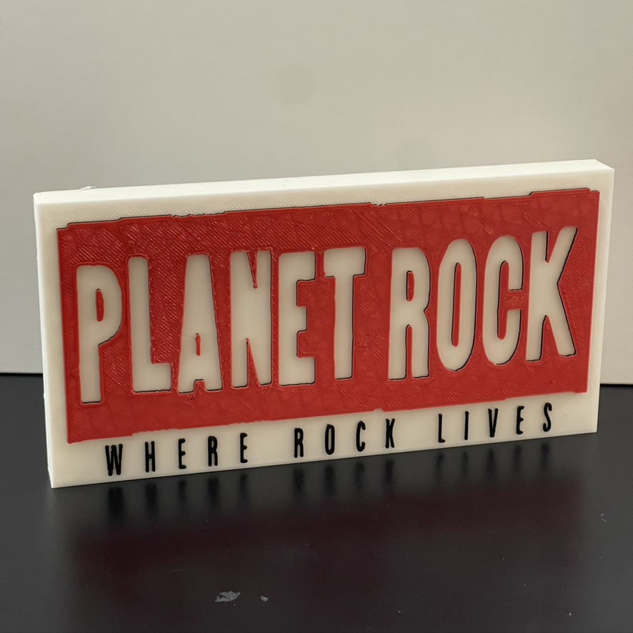Planet Rock Radio Logo Emblem - Wall / Shelf / Desk Display Decorative plaque Planet Rock Radio Logo Emblem - Wall / Shelf / Desk Display Decorative plaque