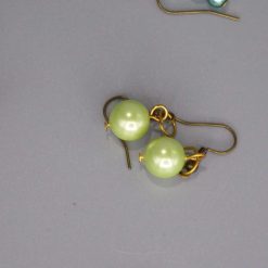 rainbow stripe Beaded Earrings length 2.2cm width 8mm