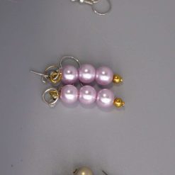 rainbow stripe Beaded Earrings length 2.2cm width 8mm