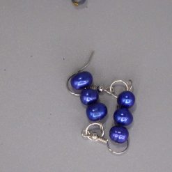 rainbow stripe Beaded Earrings length 2.2cm width 8mm