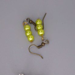rainbow stripe Beaded Earrings length 2.2cm width 8mm
