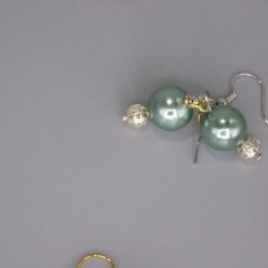 rainbow stripe Beaded Earrings length 2.2cm width 8mm