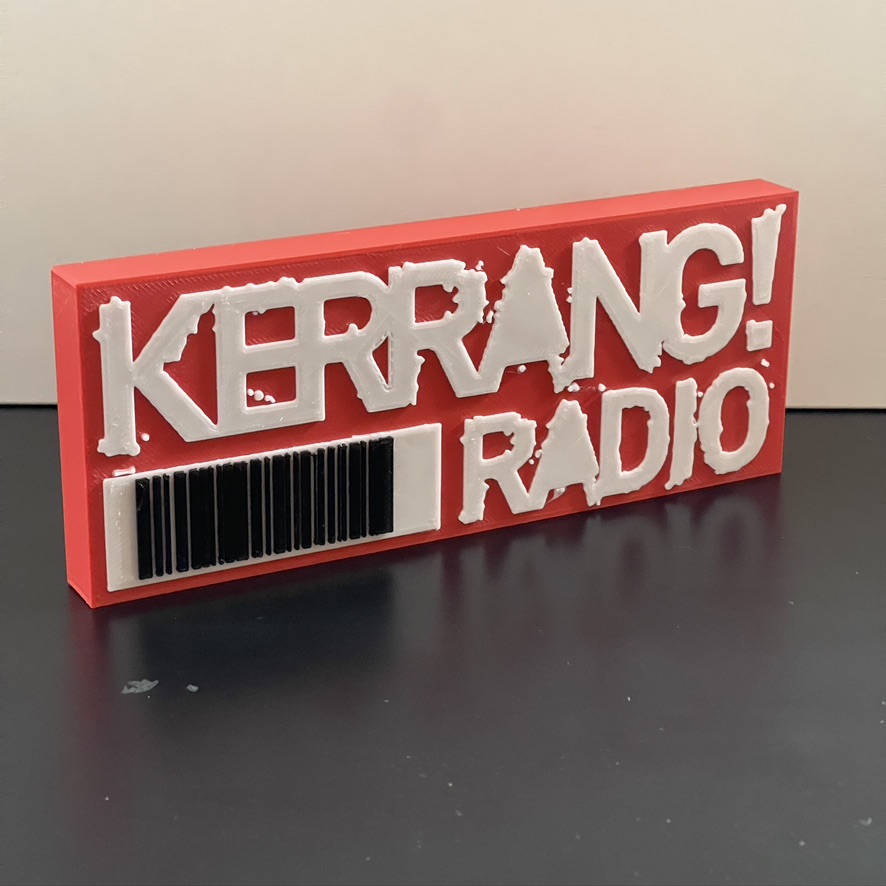 Kerrang! Rock Radio badge Logo Emblem - Wall / Shelf / Desk Display Decorative plaque Kerrang! Rock Radio badge Logo Emblem - Wall / Shelf / Desk Display Decorative plaque