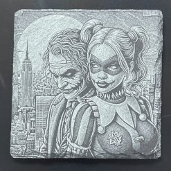 Super Heroes Harley Quinn Slate Mat Engraved x4 Coaster Set #2 Man Cave Gifts 1