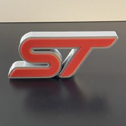 3D Ford Fiesta Focus ST badge Red Wall Shelf Desk Standing Decorative Plaque Gift 2