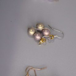 rainbow stripe Beaded Earrings length 2.2cm width 8mm