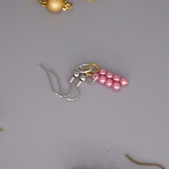 rainbow stripe Beaded Earrings length 2.2cm width 8mm