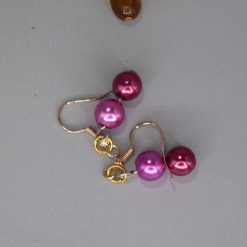 rainbow stripe Beaded Earrings length 2.2cm width 8mm