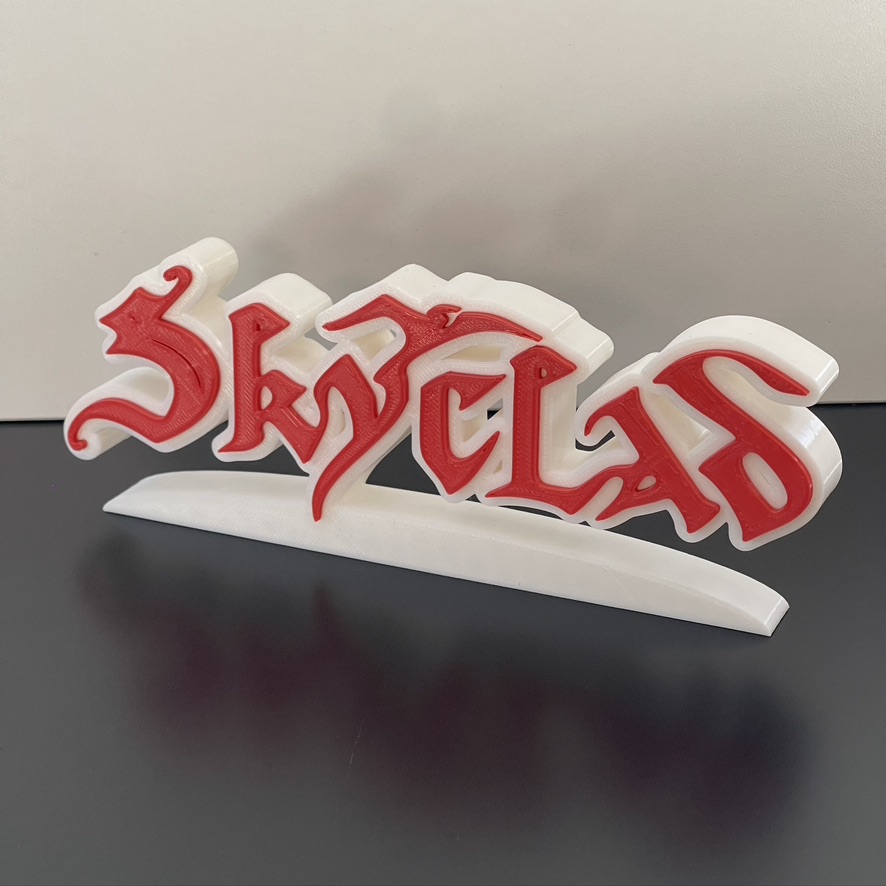 3D Skyclad Metal Rock White/Red Wall Shelf Desk Stand Display Decorative Man Cave Gift 3D Skyclad Metal Rock White/Red Wall Shelf Desk Stand Display Decorative Man Cave Gift