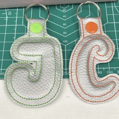 Embroidered Puffy Key Ring