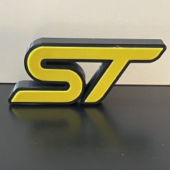 3D Ford Fiesta Focus ST badge Yellow Wall Shelf Desk Standing Decorative Plaque Gift 1 3D Ford Fiesta Focus ST badge Yellow Wall Shelf Desk Standing Decorative Plaque Gift 1